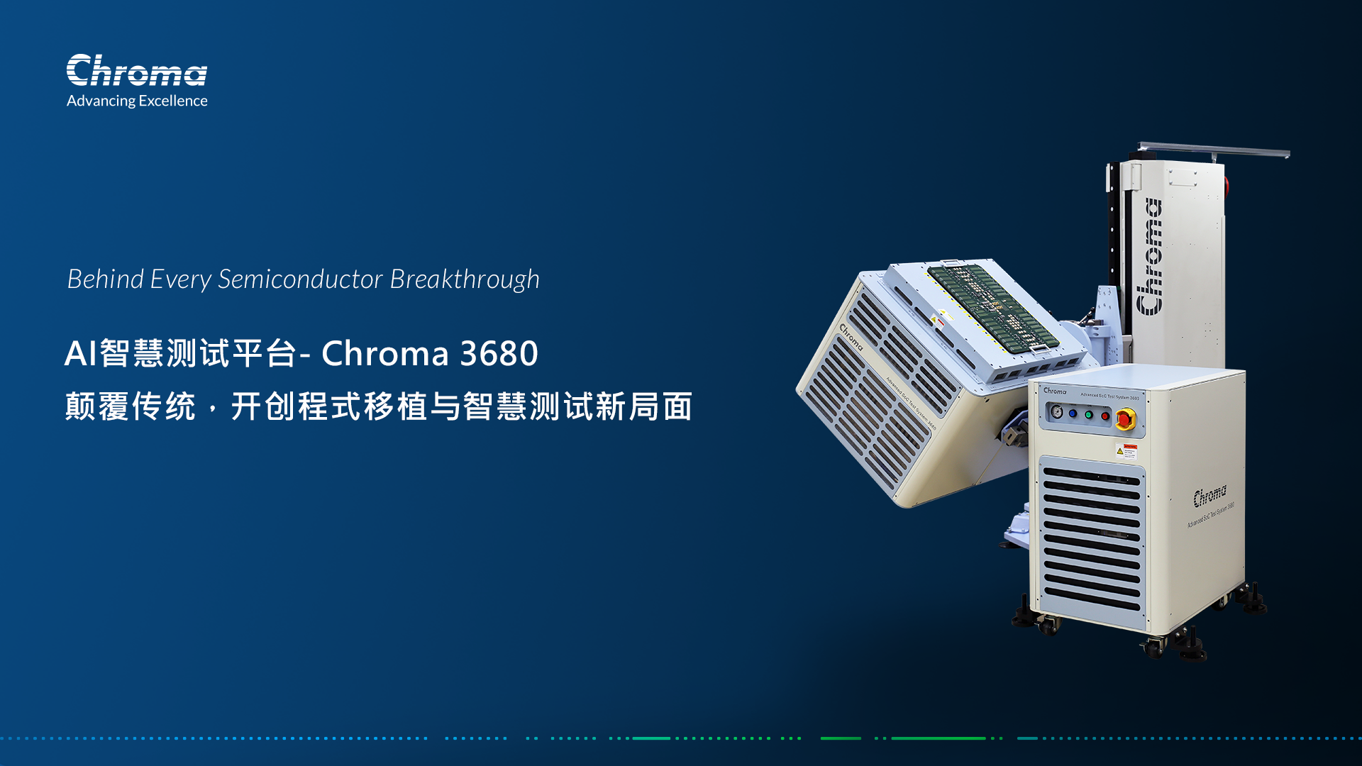 AI智能测试平台- Chroma 3680 颠覆传统，开创程序移植与智能测试新局面